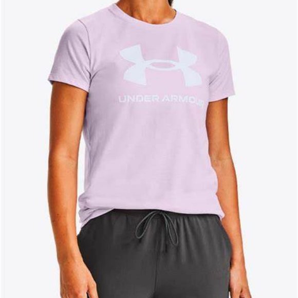 Women's UA Sportstyle Graphic Short Sleeve‎ Size L NEW - Picture 1 of 3